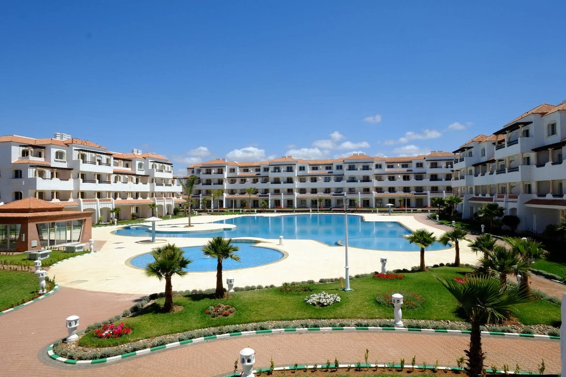 Je vent mon appartement meublé dans une résidence balnéaire et sécurisée a sidi rahal.
